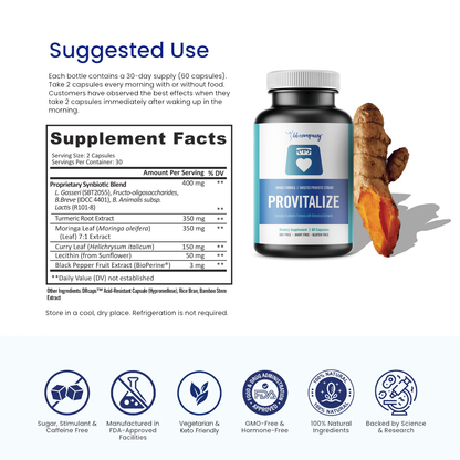 Provitalize | Best Natural Menopause Probiotic BB Company